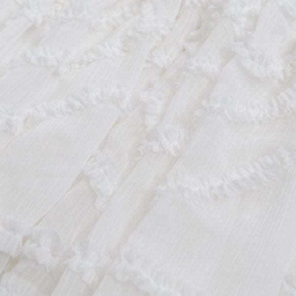 TED BAKER Halvy Ruffle White Mini Skirt - Picture 5 of 6